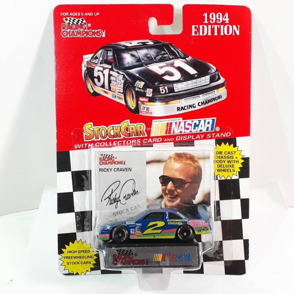 1994 EDITION RACING CHAMPIONS -RICKY CRAVEN #2- NASCAR - new-sealed